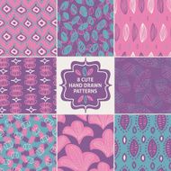 Vector seamless simple pattern set N3