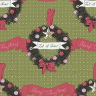 Vector hand drawn Christmas pattern
