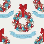 Vector hand drawn Christmas pattern N5