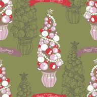 Vector hand drawn Christmas pattern N16