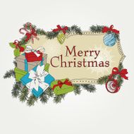 Hand drawn Christmas banners N4