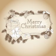 Hand drawn Christmas banners N7