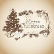 Hand drawn Christmas banners N12
