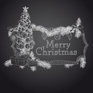 Hand drawn Christmas banners N26