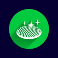 vector button glass orb disco icon round N6