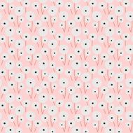 Seamless hand-drawn doodle floral pattern N10