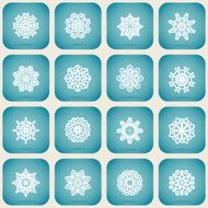 Christmas set of snowflakes N3