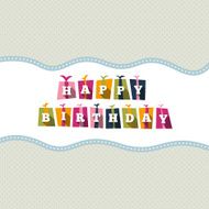 Birthday Text Boxes