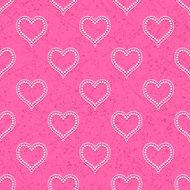 Seamless with polka dotted hearts N4