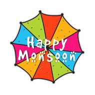 Colorful umbrella for Happy Monsoon
