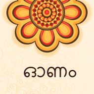 Greeting card for South Indian festival Onam