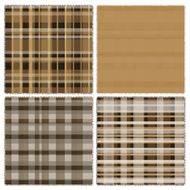 Patch work material in brown