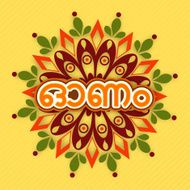 Greeting card for Happy Onam celebration