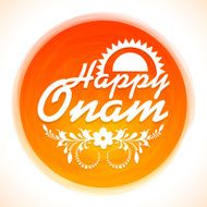 Stylish frame for Happy Onam celebration N2