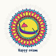 Greeting card for South Indian festival Onam N2