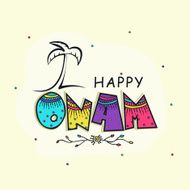 Greeting card for Happy Onam celebration N2