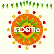 Greeting card for South Indian festival Onam N3