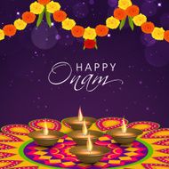 Greeting card for South Indian festival Onam N4