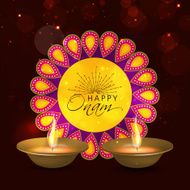 Greeting card for Happy Onam celebration N4