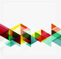 Abstract geometric background Modern overlapping triangles N141