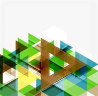 Abstract geometric background Modern overlapping triangles N145