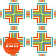 Vector colorful seamless geometric pattern Modern stylish abstract texture N14