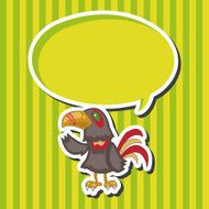 bird cartoon theme elements vector eps N45