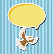 bird eagle cartoon theme elements vector eps N2
