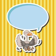 bird condor cartoon theme elements vector eps N2