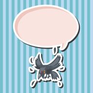 bird crow cartoon theme elements vector eps N2