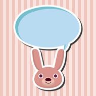 animal rabbit cartoon theme elements N21