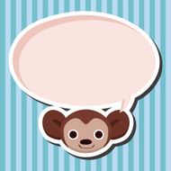animal monkey cartoon theme elements N14