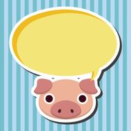 animal pig cartoon theme elements N14