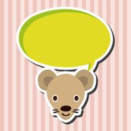animal mouse cartoon theme elements N16