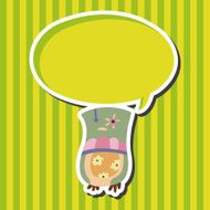 owl cartoon theme elements vector eps N29