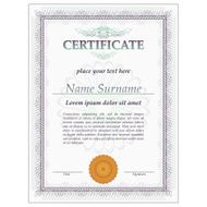 Certificate Design Template vector N6