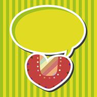 love heart cartoon elements vector eps N30