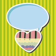 love heart cartoon elements vector eps N38