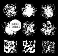 Abstract set of blobs splash labels N14