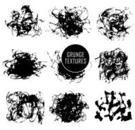 Abstract set of blobs splash labels N17