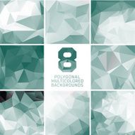 Set of abstract polygonal background N4