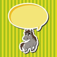animal horse cartoon theme elements N11