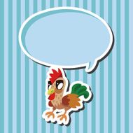 animal cock cartoon theme elements N8