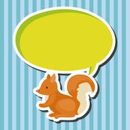 animal squirrel cartoon theme elements N6