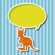 animal kangeroo cartoon theme elements N2