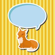 animal fox cartoon theme elements N5