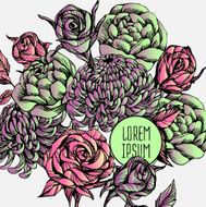 beautiful flower background art N11