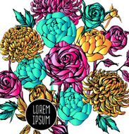 beautiful flower background art N18