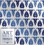Art Deco seamless vintage wallpaper pattern N25