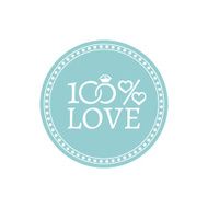 Classic wedding vintage badge N14